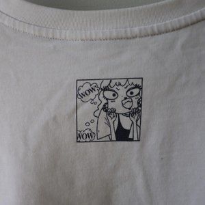 puella white graphic tee